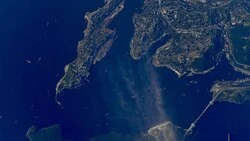 Космонавт показал с огромной высоты землю к югу от Сахалина