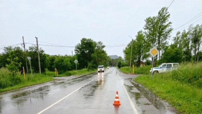 Водитель сбил пожилую женщину и уехал в Александровске-Сахалинском