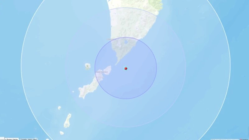 Землетрясение магнитудой 5,1 произошло у берегов Северных Курил