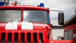 Бытовка горела на карьере Лиственничном в Южно-Сахалинске