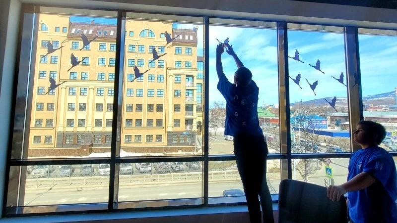 На Сахалине запустили акцию «Окна памяти» в знак скорби о жертвах теракта в «Крокус Сити Холле»