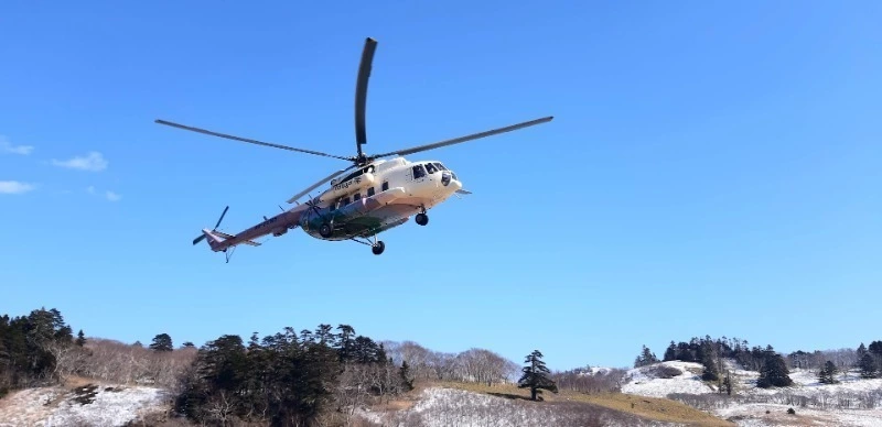 Над Северо-Курильском вертолет заблудился в тумане