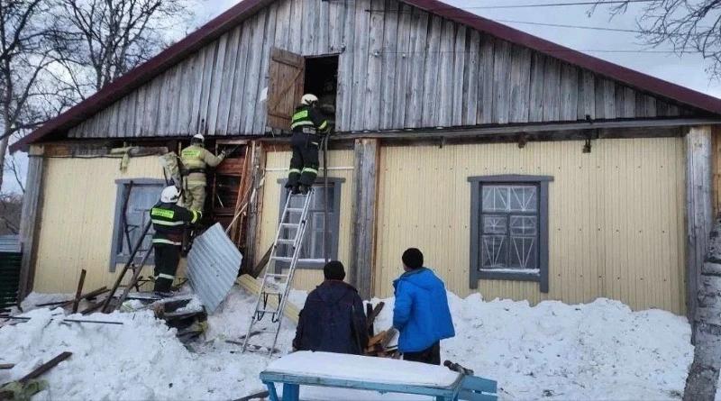 Электрощит вспыхнул в психбольнице Холмского района
