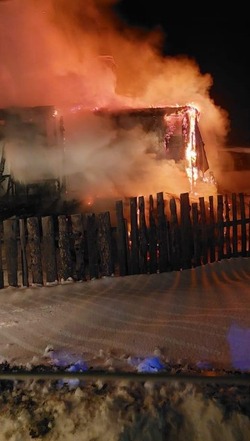 Страшный пожар унес жизнь жителя села Быков