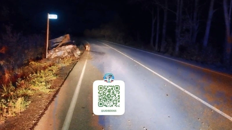 Пьяная бесправница устроила ДТП на трассе в Долинском районе