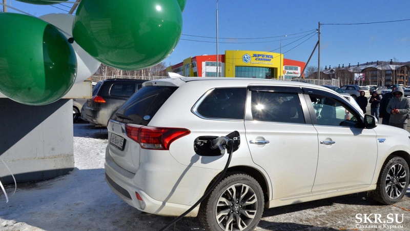 Электрозаправка в Южно-Сахалинске будет продавать ток за 3 рубля в минуту