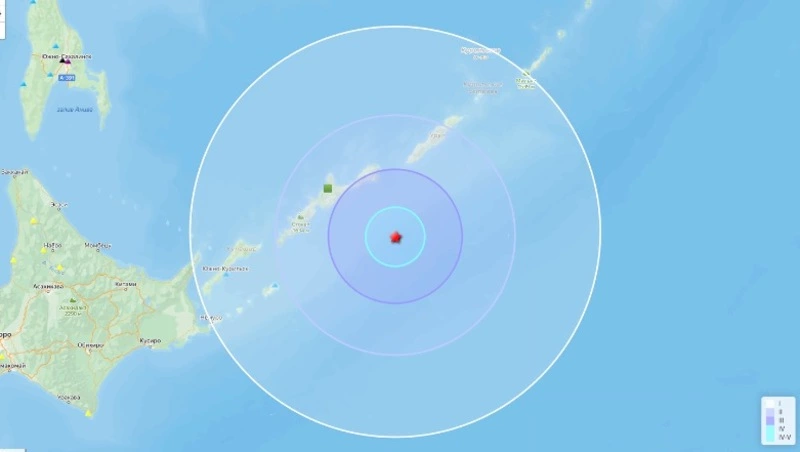 Два землетрясения магнитудой 5,2 и 4,4 ощутили жители Южных Курил