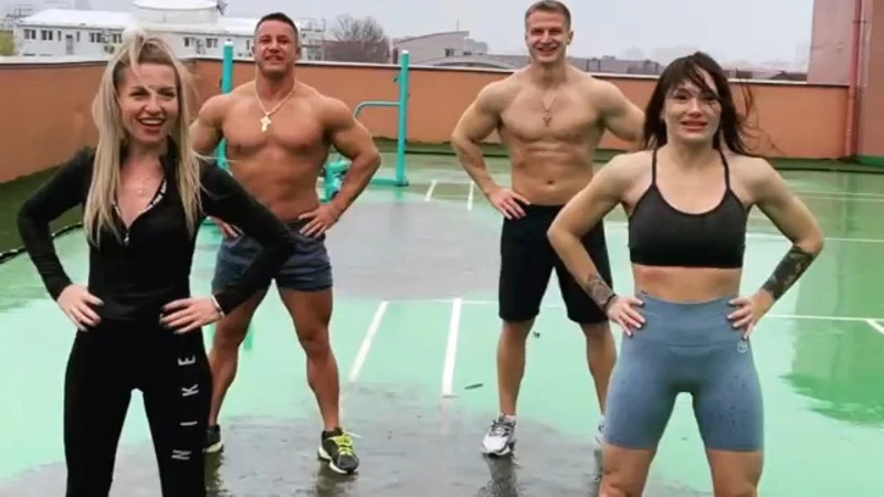 Циклон не помешал спортсменам провести тренировку на крыше в Южно-Сахалинске