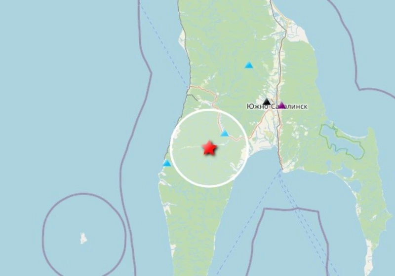 Землетрясение произошло на юге Сахалина вечером 12 сентября
