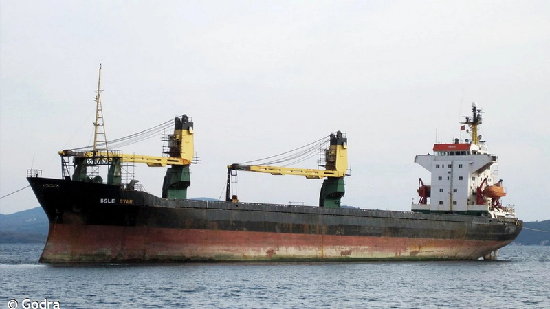 ИТЦ «СКАНЭКС» выполнил радиолокационную съемку застрявшего в Сахалинском заливе «Диомида»