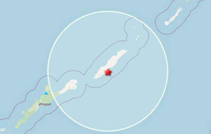 Землетрясение магнитудой 4,5 произошло на Южных Курилах 12 ноября