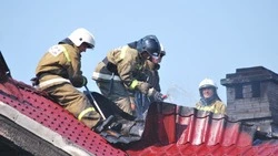 Баня горела в Тымовском вечером 12 сентября        