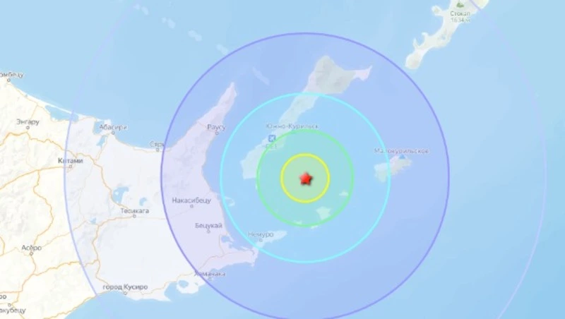 Сильное землетрясение произошло на Южных Курилах утром 15 апреля