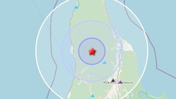 Третье за вечер землетрясение регистрируют на юге Сахалина