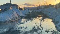 «Невозможно проехать»: в Новой Деревне в Южно-Сахалинске дороги растаяли вместе со снегом