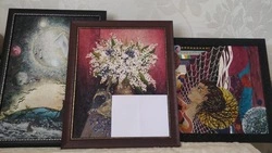 Картины из рыбьей кожи представили на выставке в ТРК «Сити Молл» в Южно-Сахалинске 