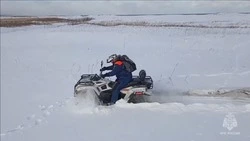 Пропавших рыбаков искали с помощью беспилотников в Поронайском районе