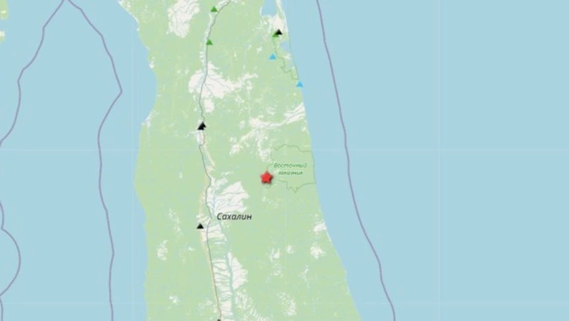 Землетрясение произошло в ночь на 13 сентября возле села в Тымовском районе