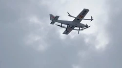 Первый официальный полет дрона между Сахалином и материком засняли на видео