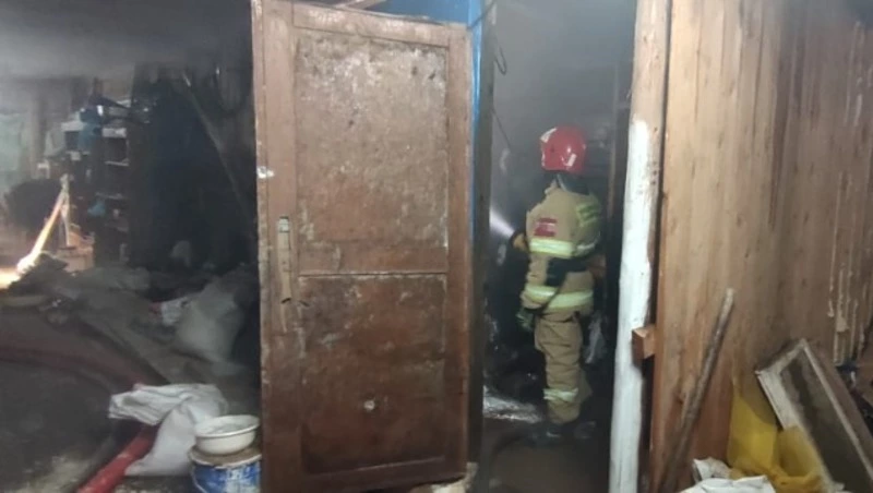 Пожарные спасли 20 кур из горящей хозяйственной постройки в Тымовском районе 