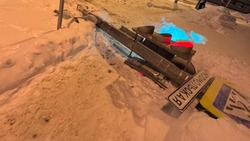 В Южно-Сахалинске убрали светофор, пострадавший в ДТП