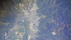 Как выглядит Южно-Сахалинск с огромной высоты, показал российский космонавт