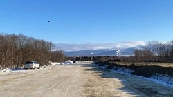 Строители закончили возводить фундамент опор мостов на западном объезде Южно-Сахалинска