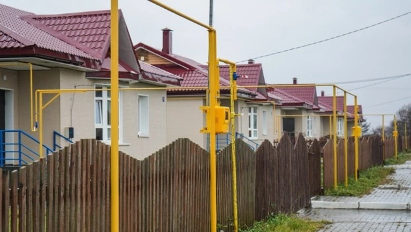 Житель агрогородка в Раздольном перешел на голубое топливо 