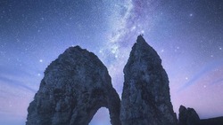 «Просто космос!»: россиянка сфотографировала над Итурупом галактику и поразила подписчиков