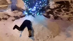 «Вот юмористы!»: жители центральной части Сахалина креативно украсили свой двор