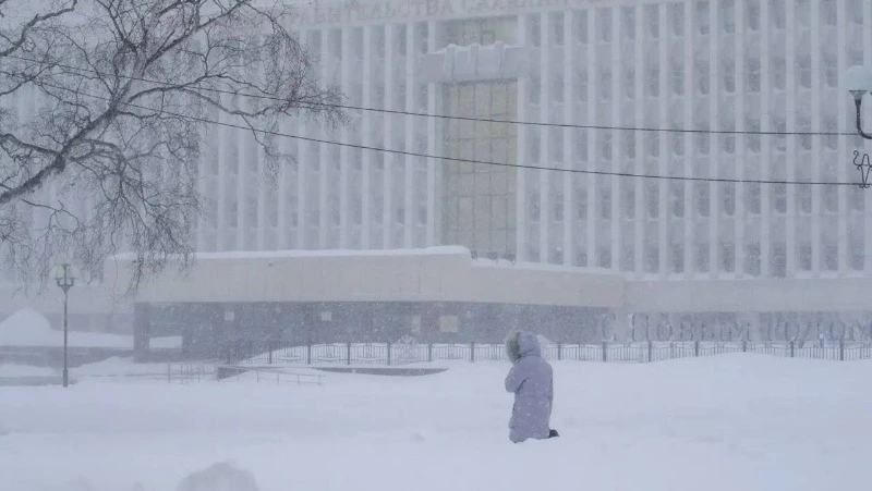 Мощный циклон охватил значительную часть Сахалина