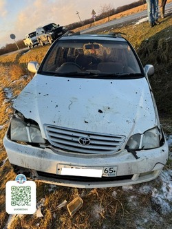 Занос автомобиля стал причиной ДТП с пострадавшим в Анивском районе