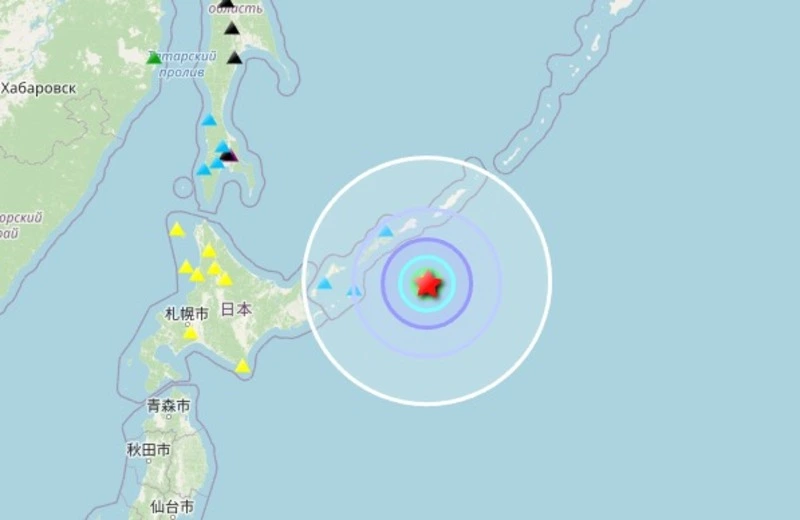 Два землетрясения на Сахалине и Курилах зарегистрировали ночью 30 июля