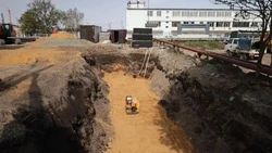 В Корсакове начали благоустройство сквера на улице Советской и площади «Пять углов»