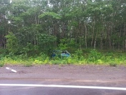 Микроавтобус перевернулся в канаву на Южных Курилах: пострадали два человека