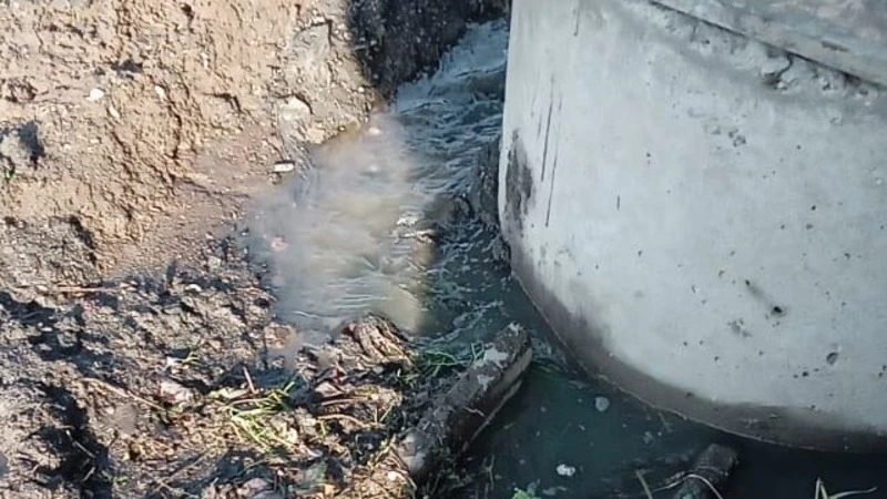 Фекальная жидкость пять лет топит улицу на юге Сахалина