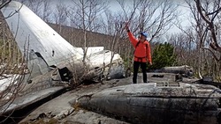 Блогер показал место крушения самолета «Аэрофлота» на Сахалине