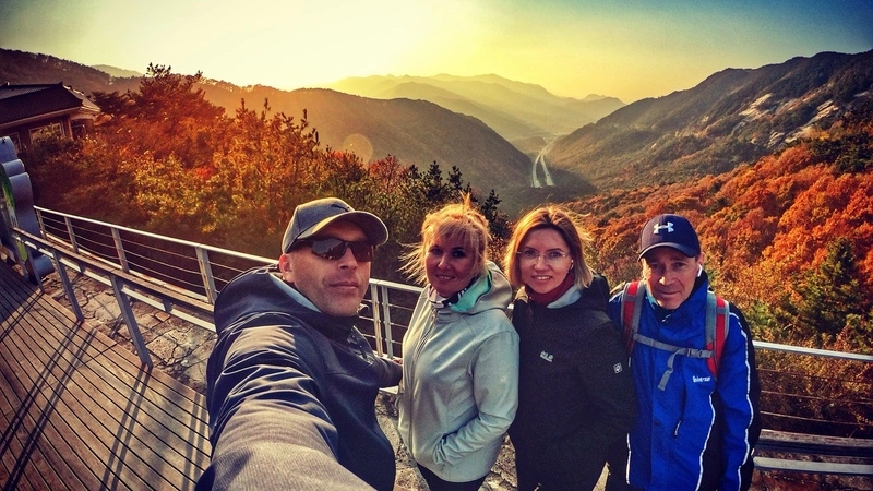 Путешественники из Ноглик на велосипедах покоряют 630 километров пути от Сеула до Пусана