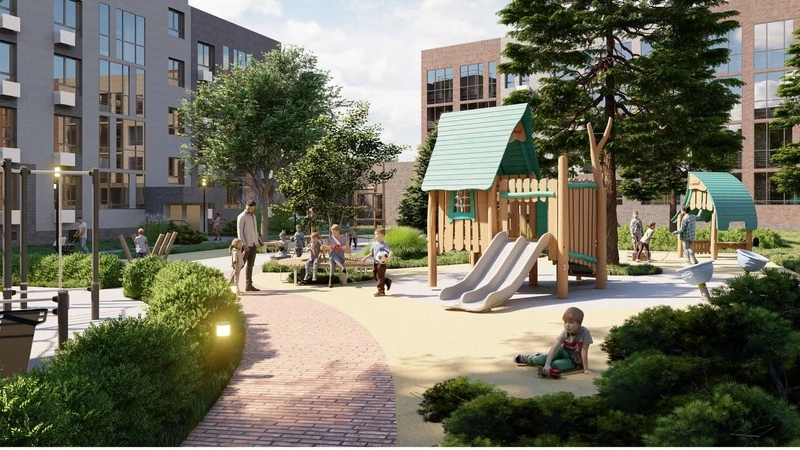 Голубые ели, скейтпарк и электрозаправки. В Южно-Сахалинске появится новый жилой квартал