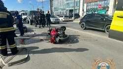 Мотоциклист получил травмы в результате ДТП в Южно-Сахалинске