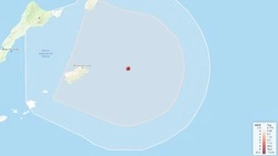 Землетрясение магнитудой 3,8 произошло вблизи Южных Курил