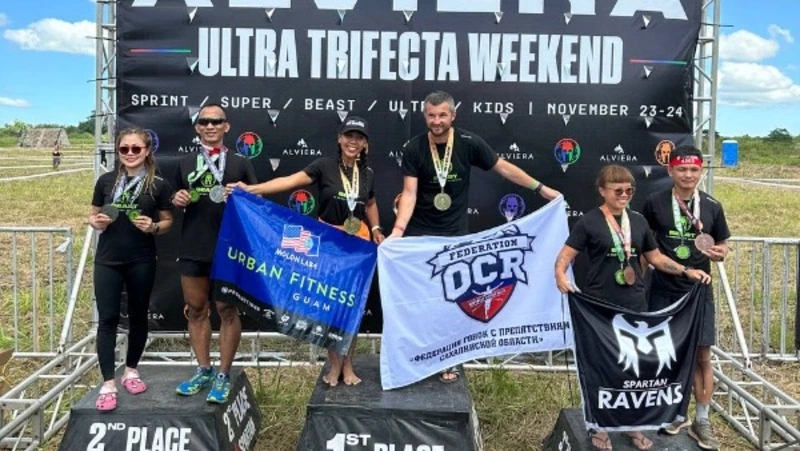 Спортсмены Сахалина завоевали четыре медали гонок с препятствиями Spartan Race на Филиппинах