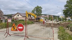 Участок улицы Горной в Южно-Сахалинске перекрыли на месяц