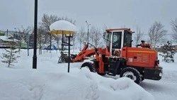 Более 20 единиц спецтехники убирают снег в Углегорском районе после метели