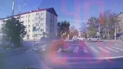 Молодую женщину сбили на пешеходном переходе в Южно-Сахалинске