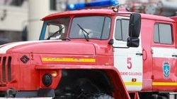 В Южно-Сахалинске полыхала пристройка частного дома