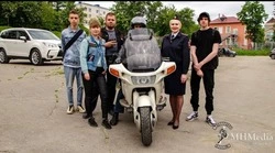 ГИБДД и мотоциклисты Корсакова стали авторами предупреждающих надписей в Корсакове