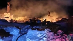 Пожар уничтожил расселенный жилой дом в Александровск-Сахалинском районе