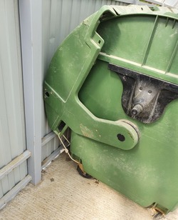 «Птицы растаскивают»: мусорный контейнер в Долинске сделали постоянно открытым 
