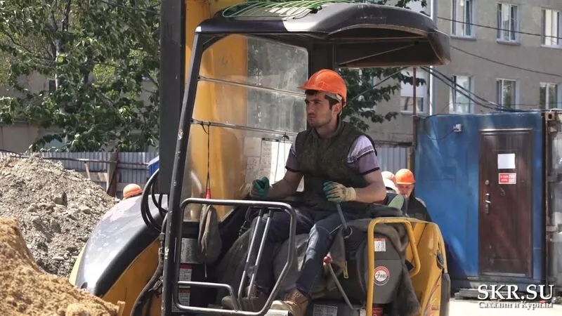 В 16-й школе Южно-Сахалинска строят новую столовую